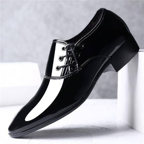 Mens Loafer Shoes Slip on Patent Leather Modern Dress Shoes for Men Business Casual Driving Prom Party Wedding Comfortable3