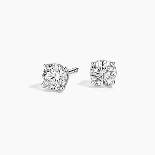 Metzakka Lab Grown Diamond Stud Earrings IGI Certified D-E Color VVS-VS Clarity 925 Sterling Silver for Women Men Wedding