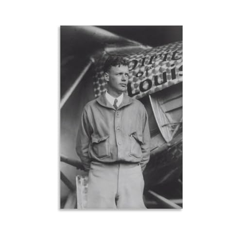 Poster Charles Lindbergh pour salon moderne décoration sur toile