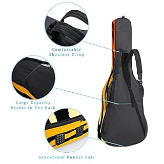 Housse de transport étanche pour guitare avec bandoulière réglable Motif floral indien Bleu, Multicolore 02, 42.9×16.9×4… - Les Beatles, Paul McCartney, John Lennon, RIngo Starr, George Harrison Housse de transport étanche pour guitare avec bandoulière réglable Motif floral indien Bleu, Multicolore 02, 42.9x16.9x4… – Image 3
