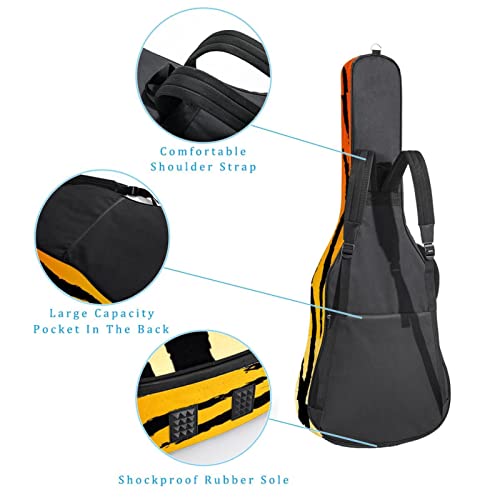 Housse de transport étanche pour guitare avec bandoulière réglable Motif floral indien Bleu, Multicolore 02, 42.9×16.9×4… - Les Beatles, Paul McCartney, John Lennon, RIngo Starr, George Harrison Housse de transport étanche pour guitare avec bandoulière réglable Motif floral indien Bleu, Multicolore 02, 42.9x16.9x4… – Image 4
