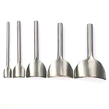 Yaetek 5 Sizes DIY Leather Craft Arc-Shaped Punch Cutter Tools 10mm, 20mm, 30mm, 40mm, 50mm Belt Strap Wallet Bag End