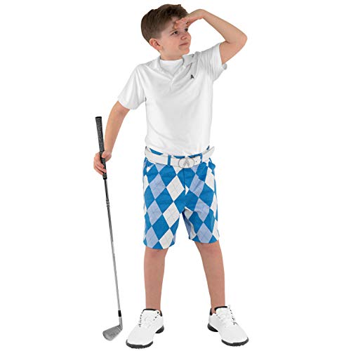 Royal & Awesome Kids Old Tom's Bright Golf Shorts - X-Small Age 6-7 Years2