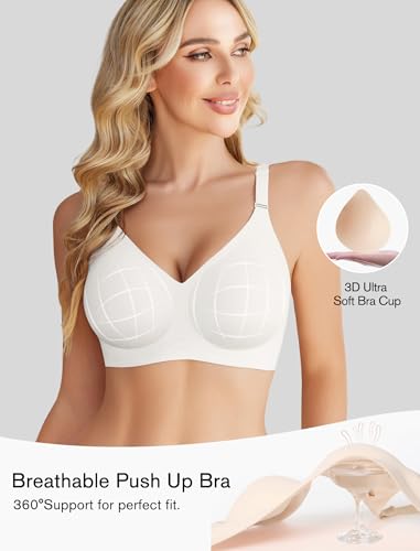 Image of Avidlove Wireless Bras for Women Push Up No Underwire Bra Full Coverage Seamless Bralettes Support Comfortable Everyday Bra