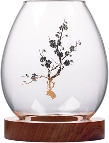 Fiegcit キャンドルホルダー キャンドルスタンド ティーライトホルダー 燭台 透明ガラス キャンドルスタンド ろうそく立て ロマンチック 雰囲気 キャンドルグラスホルダー キャンドル プレゼント (キャンドルは含まれません) (A2)