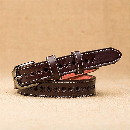 Fashion Ladies Men Leather Belts Jeans Belt Hollow Lesisure Belts Felling Belt2