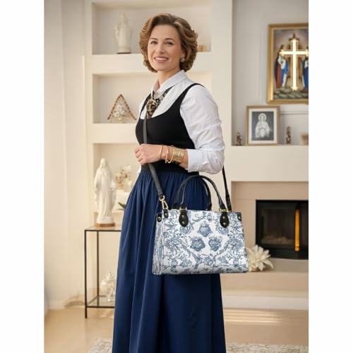 Bolso Satchel para Mujer Our Lady of Grace en PU cuero miniatura 4
