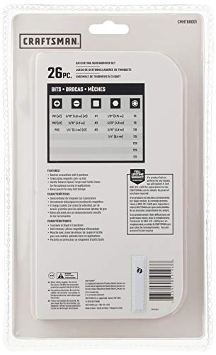 CRAFTSMAN Ratcheting Screwdriver Set, 26-Piece (CMHT68001)