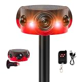 Solar Outdoor Motion Sensor Alarm - 30s Custom Recording, 120dB Siren