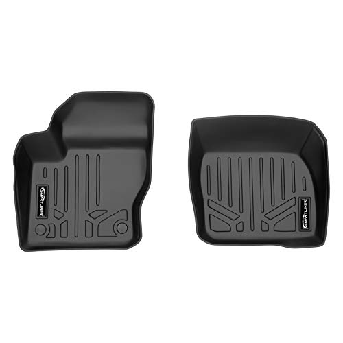SMARTLINER Custom Fit Floor Mats 1st Row Liner Set Black for 2012-2018 Ford Focus (No RS Models)