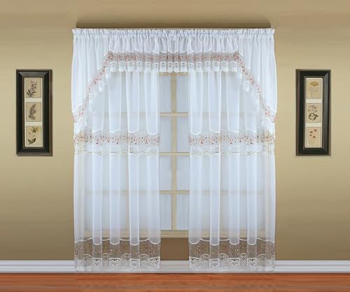 Today'S Curtain 1924 Vintage Macramé Organza Valance 14" thumb #10
