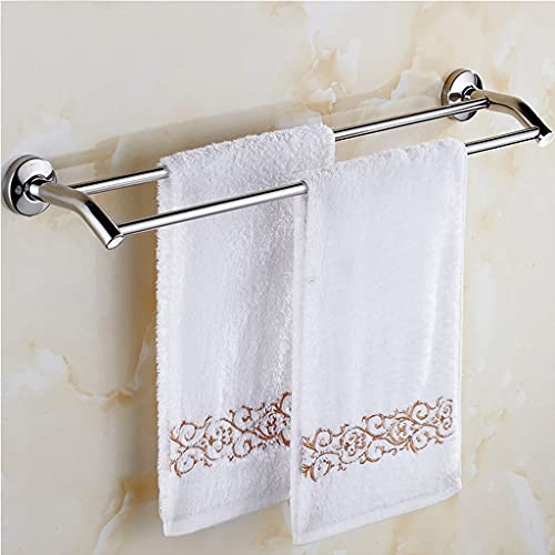 Rail rond porte-serviettes double mural en inox poli pour la cuisine