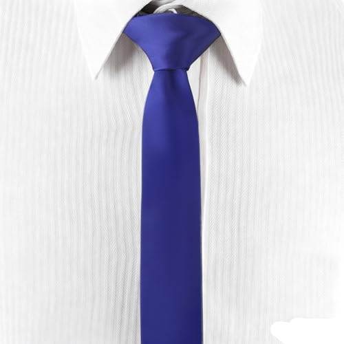 Image of Landisun Black Tie Men Women Solid Skinny Ties Slim Ties Satin Tie