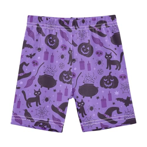 JHKKU Girls Halloween Shorts Cotton Cartwheel Bike Kids Biker Under Dress Dance Short Girl Clothes 6T