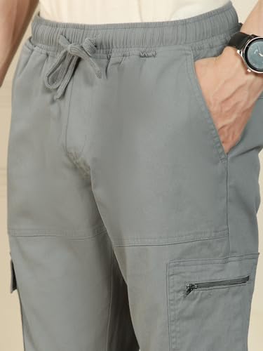 Image of Dennis Lingo Men's | Solid | Mid Rise | Relaxed Fit | Cargo Joggers