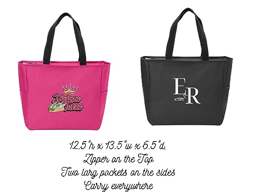 Bolsa Tote con cierre y costura personalizada miniatura 3