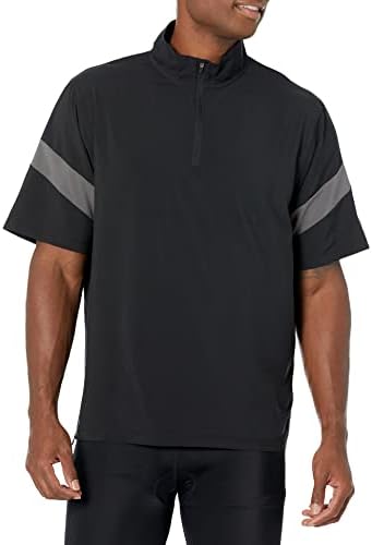 Mizuno Short Sleeve Hitting Jacket, Black-Shade, XX-Large