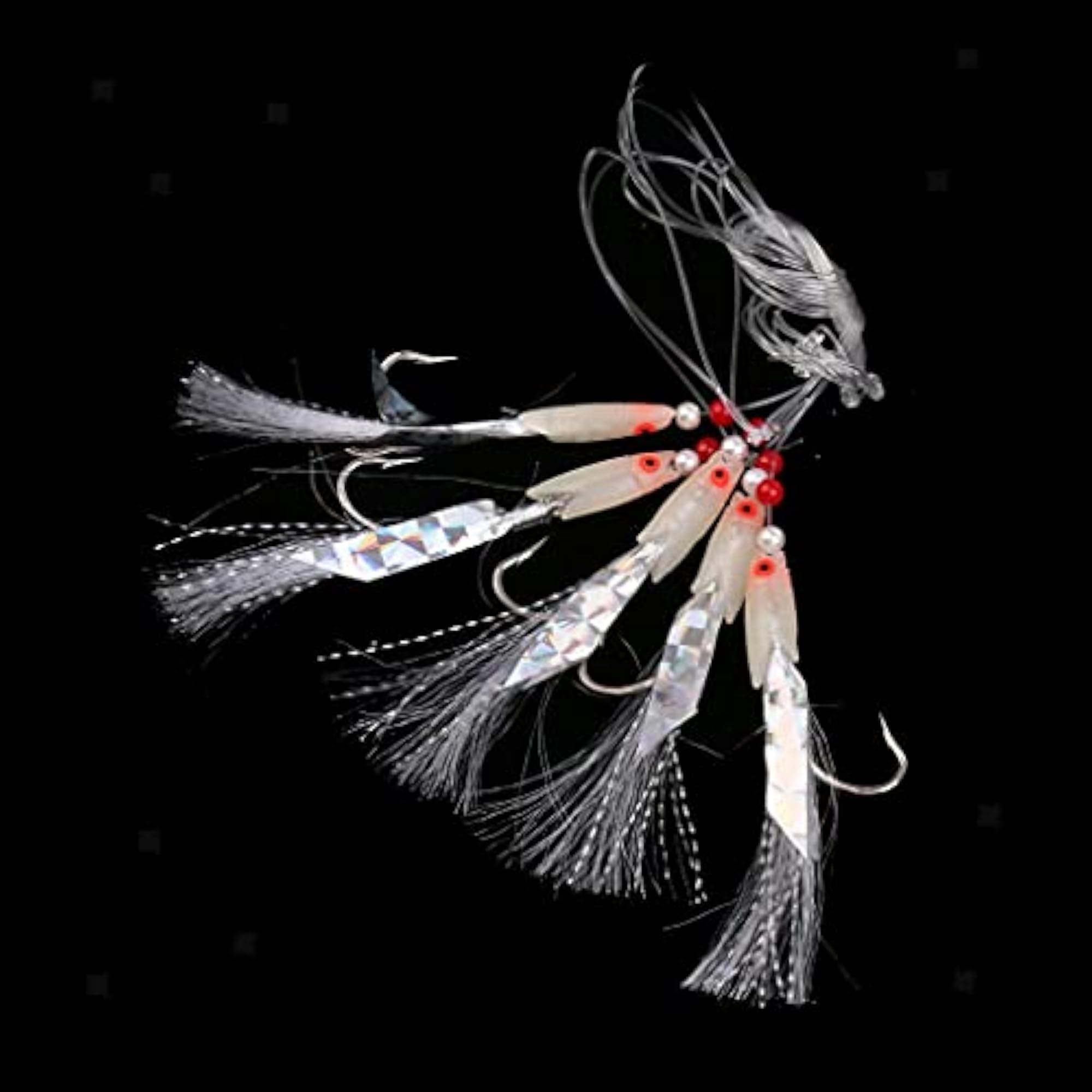 Imported 5pcs Pack Sabiki Soft Fishing Rigs Bait Jigs