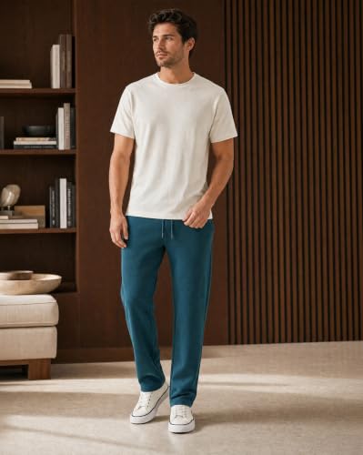 Image of Nobero Joggers for Men | Solid Trackpants for Men | Regular Fit | Elasticated Waist with Drawcord | Soft & Breathable Fabric | Casual Everyday Wear