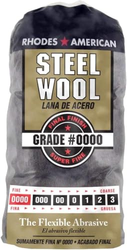 Image of Homax Steel Wool, Grade #0000 | Final Finish | 12 Pads, Pack of 6