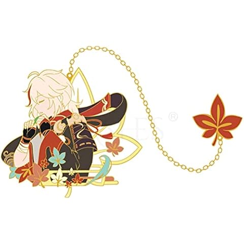 HTBH For Genshin Impact Kaedehara Kazuha New Enamel Pins Brooch Metal Badge Button Collection Souvenir Cosplay Gift Cover