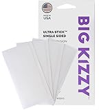 Big Kizzy Single Sided Ultra Stick Replacement Tape for Hair Extensions - 6-8+ Weeks of wear - Strong Hold and Residue Free One Sided Tape for Extensions - 48 Tabs