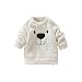Timall Baby Cute Bear Furry White Comfortable Soft Thick Wool Sweater