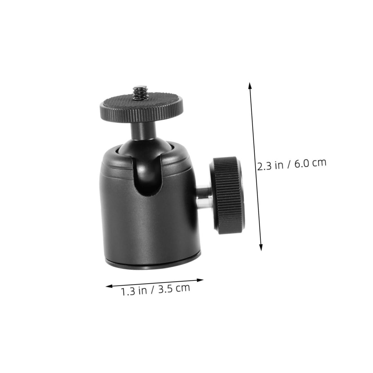 KONTONTY 1 Set Ball Head Tripod Camera Ball Adapter Camera Tripod Ball Head Mount Aluminum Alloy Black Ball Head