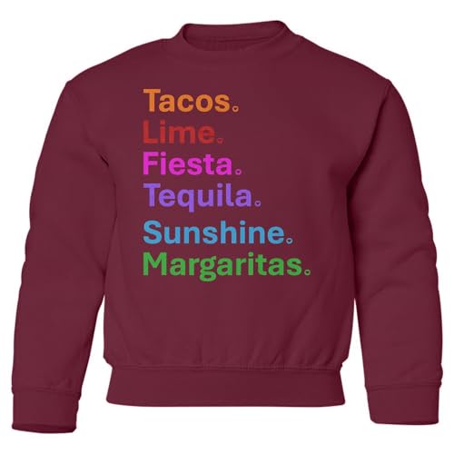 Rainbow Fiesta - Cinco De Mayo Celebration Youth Crewneck Sweatshirt
