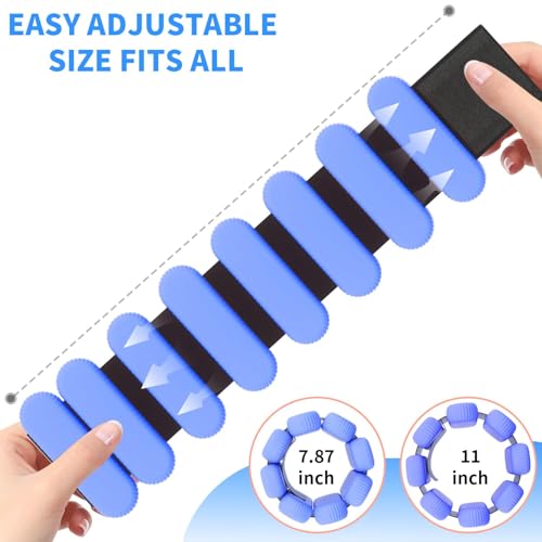 Image of Adjustable Ankle Weights for Women Men,Wrist Weights set for Walking Running,1 Pair (1Lbs Each) Silicone Workout Weights for gym fitness, Jogging,yoga,pilates,strength training,physical therapy