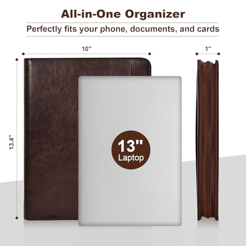 Leather Portfolio with Phone Stand
