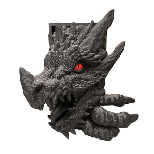 Fenteer Estatua de Dragón Sujetalibros Arte Creativo Artesanía Ornamento para Estantería Escritorio Oficina