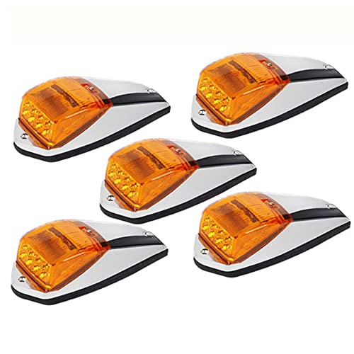 5pcs Caminhão De Caminhão Marcador De Táxi 17 Luzes De Teto âmbar De âmbar, Luz De Corrida 12v 24v T