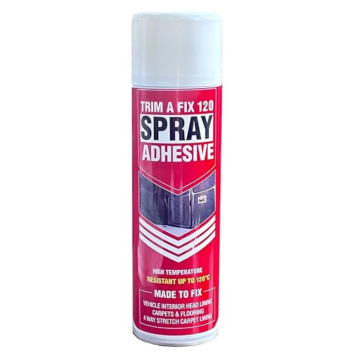 12 x High Temperature Trim Fix Adhesive 500ml Spray Can …