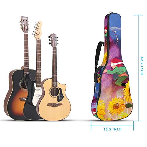 Housse de transport étanche pour guitare avec bandoulière réglable Motif floral Rose, Multicolore 03., 42.9×16.9×4.7 in… - Les Beatles, Paul McCartney, John Lennon, RIngo Starr, George Harrison Housse de transport étanche pour guitare avec bandoulière réglable Motif floral Rose, Multicolore 03., 42.9x16.9x4.7 in… – Image 6