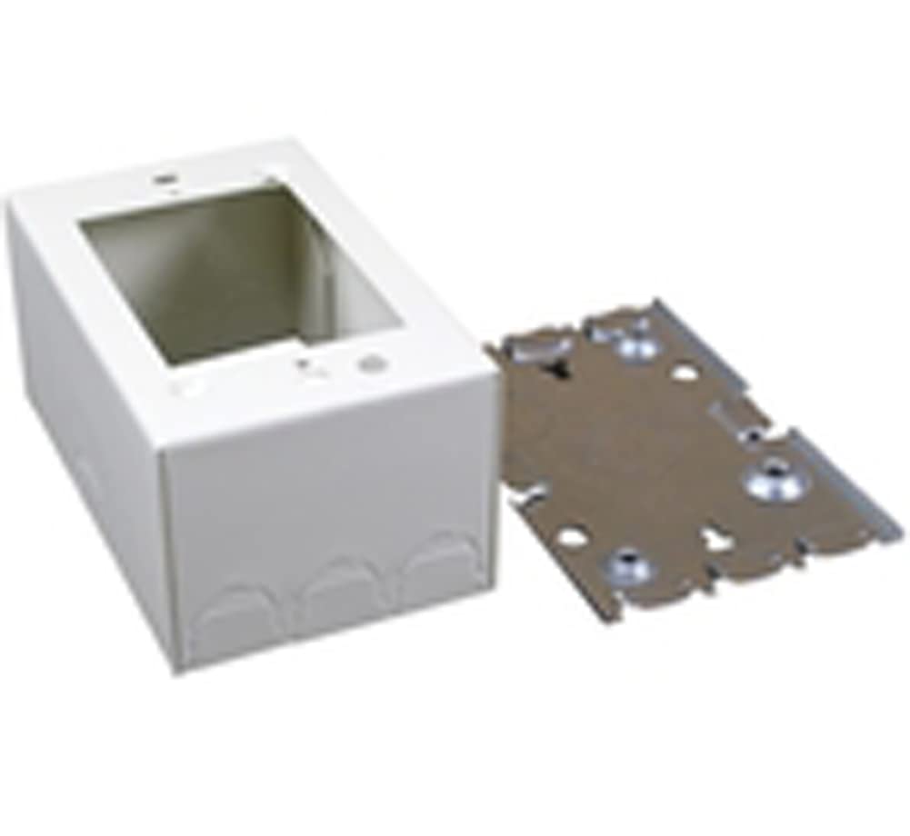 Wiremold Metal Raceway, Extending Power On-Wall Shallow Switch and