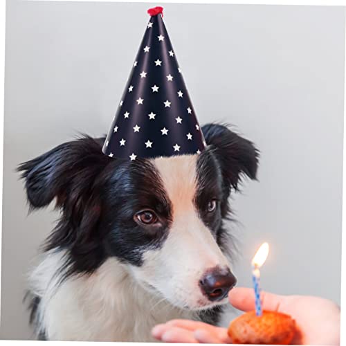 YARNOW 66 Peças chapéu de aniversário de estimação cachorro usando chapéu trajes infantis chapéus bi