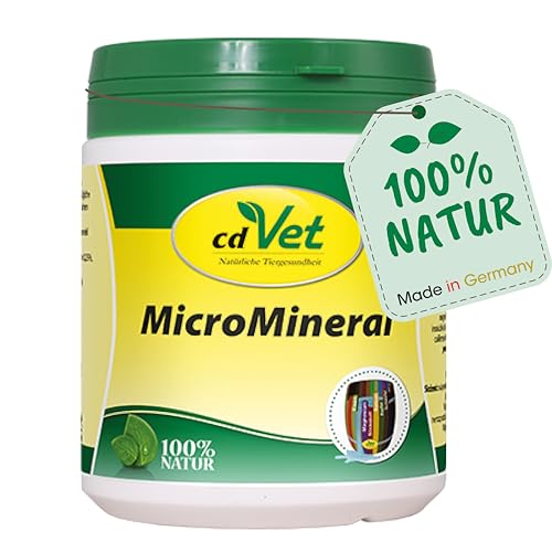 cdVet MicroMineral Hund & Katze 500g - Nahrungsergänzung für Haustiere mit Mineralstoffen und Spurenelementen wie Magnesium und Calcium sowie Vitaminen