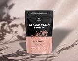 Proteína vegana en polvo Berry Kiss - sin azúcares agregados y sin edulcorantes artificiales - Proteína vegetal con superalimentos acerola y bayas de goji - 450g bajo en carbohidratos y 23g de