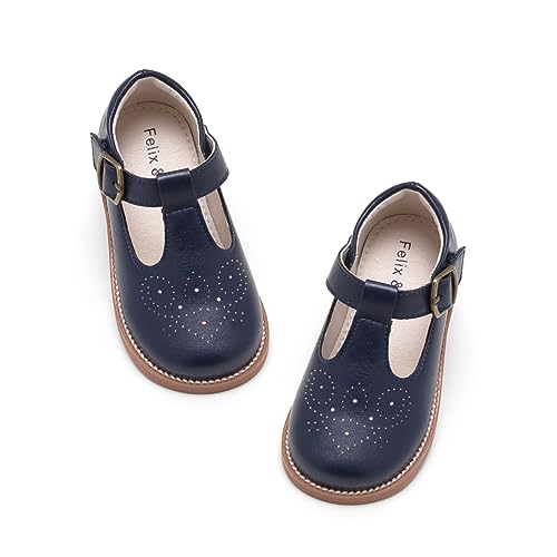Image of Felix & Flora Toddler Little Girl Mary Jane Dress Shoes - Ballet Flats for Girl Party School Shoes