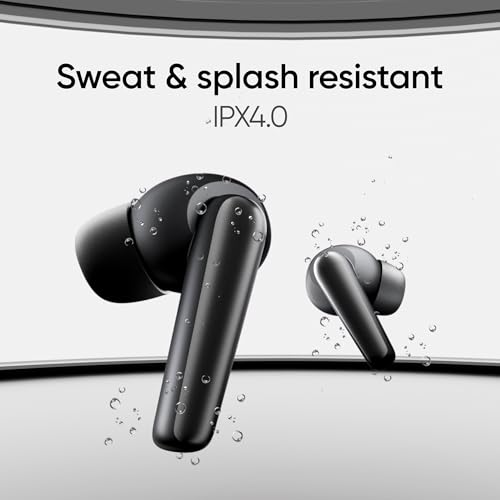 Image of Mivi DuoPods Aura 35 dB Quad-mic ANC Wireless TWS Earbuds, 60H Playback, 13mm Bass Drivers, Gaming Mode 50ms, Bluetooth v5.3, IPX4 Sweat Proof, Made in India