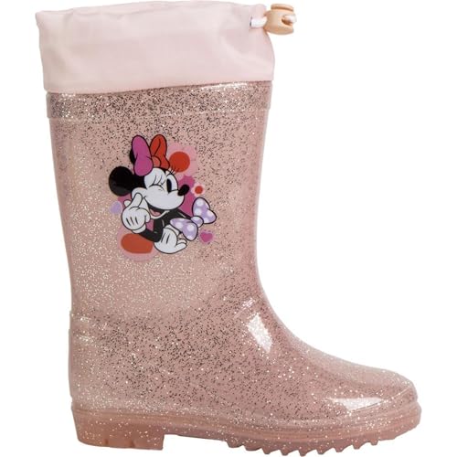 CERDÁ LIFE'S LITTLE MOMENTS Botas Lluvia Minnie de PVC para niñas Calzado Impermeable Oficial, cómodo y Resistente, Unisex, 31 EU