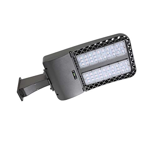 Black Friday - 70% OFF 150W LED Parking Lot Light, LED Shoebox Pole Light, 5000K, 18000LM, 450W HID/HPS Replacement, AC110-277V, Waterproof IP65, Photocell Optional，Parking Lot Flood Light with Arm Mount