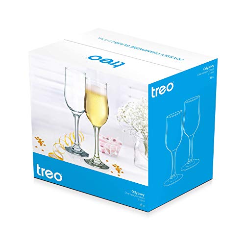 Image of Treo By Milton Odyssey Champagne Glass Set of 6, 210 ml