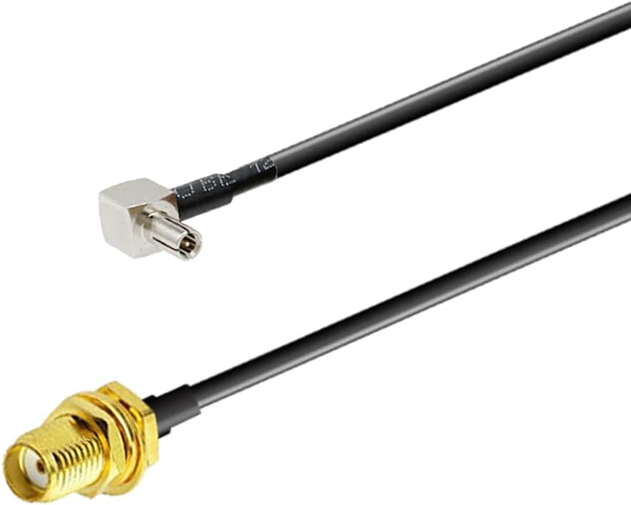Vecys SMA Cable SMA Female Bulkhead to TS9 Male Right Angle 4G Antenna Router Extension Cable 15CM 6Inch RG174 for 2G 3G 4G LTE External Antenna - Image 4