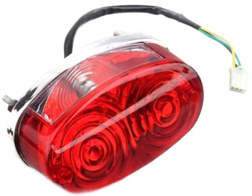 Feux arrière de freinage moto réfléchissants avec feu de jour DC 12V
