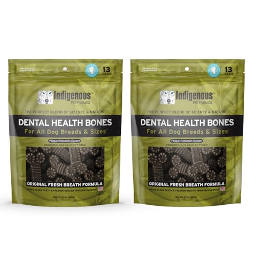 Indigenous Dental Health Bones Original Fresh Breath Flavor 17ounces (Pack of 2)