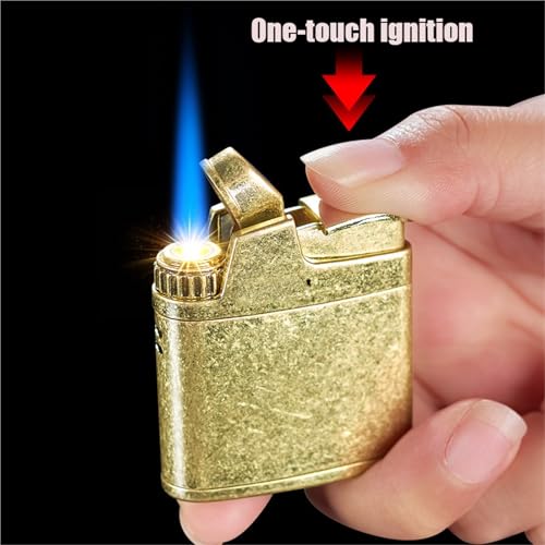 Encendedor de metal recargable con llama ajustable para velas y exterior 4