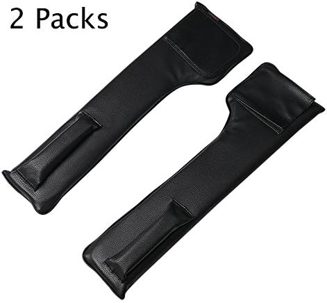 KAMSOL Universal Fit Durable PU Car Gap Filler with Multi-pockect for Small Items Black Pack of 2 NEW