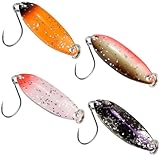 4 FTM Spoon Tango 1,8g - Forellenblinker zum Spinnfischen, Forellenköder zum Spinnangeln, Blinker für Forellen, Löffelblinker